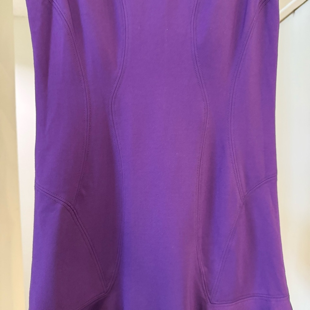 Diane Von Furstenberg Purple Jaelyn Mini Dress Sz 10 Minimalist Quiet Luxury - Picture 5 of 13